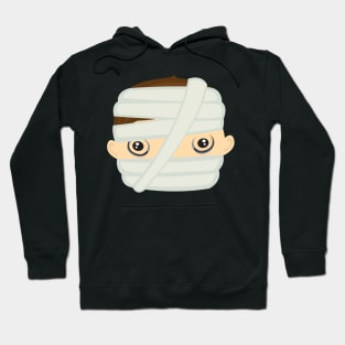 Face of the Cute Mummy Design for Halloween Hoodie